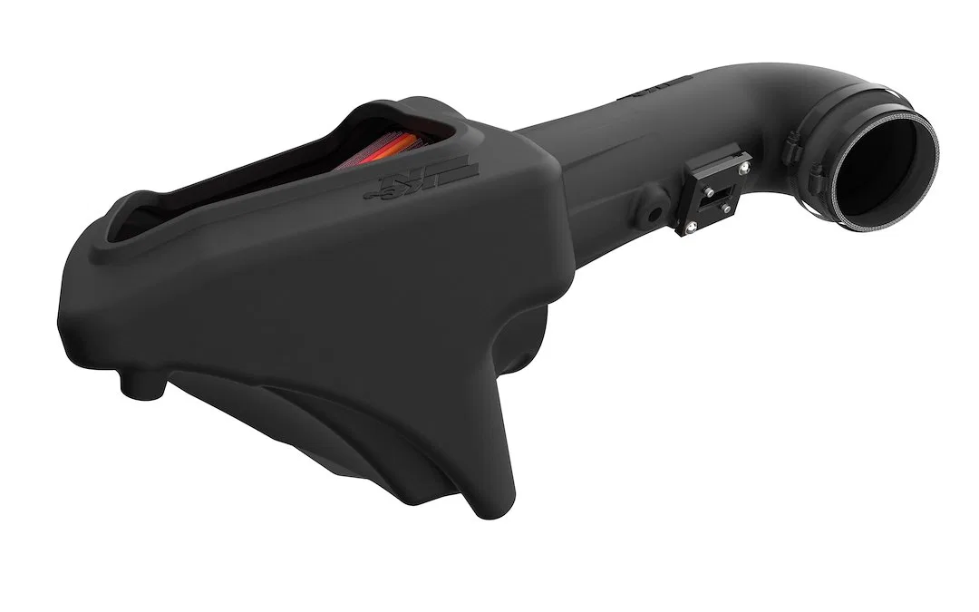 50-3092 – K&N FILTER Cold Air Intake, Black Polyethylene Tube Red Filter With Heat Shield - view 2